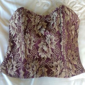 Vintage Corset Style Bustier Lace Top